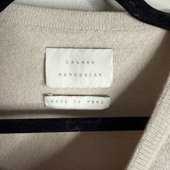 Lauren Manoogian Women's‎ 1 Oversized Crewneck Sweater Soft Knit Pullover Chic - Picture 4 of 6